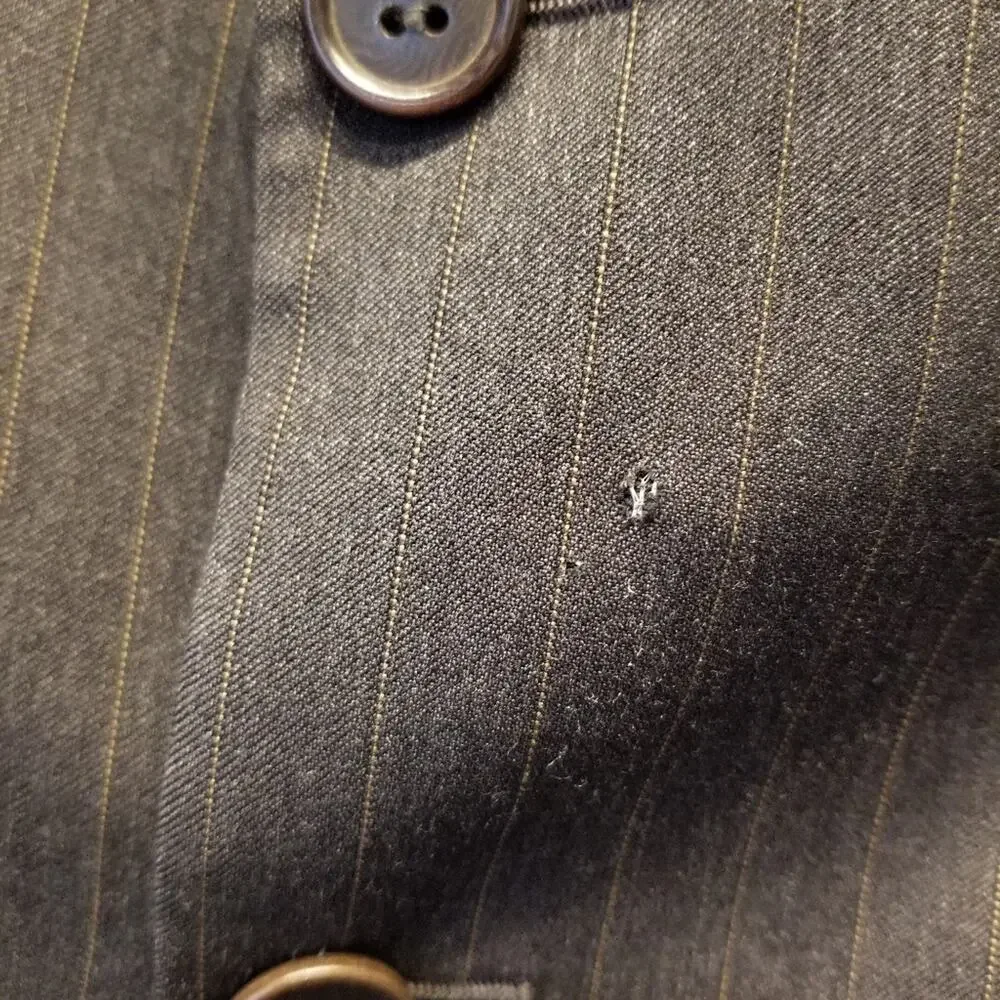 Principe Men's Sports Coat Grey‎ Italian Wool Pinstripe Size 44R